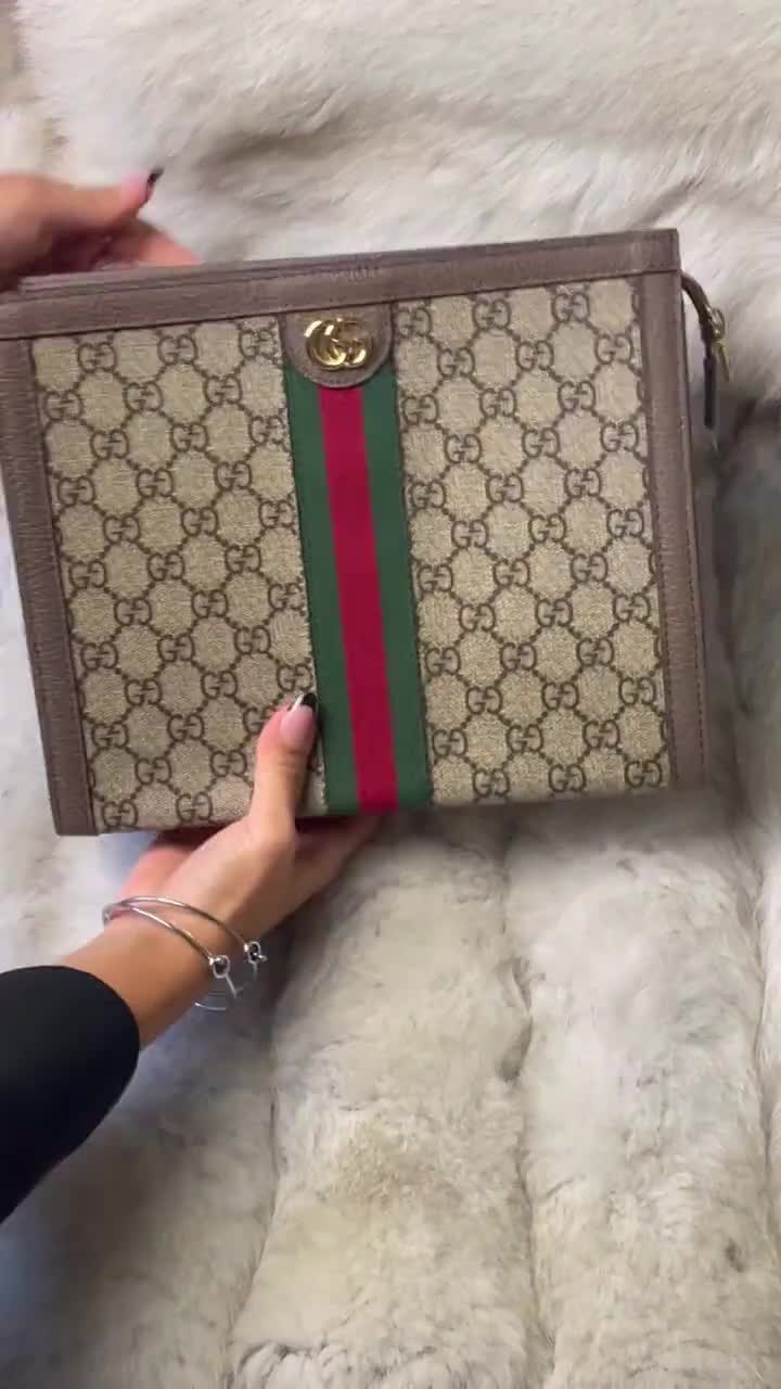 Convert the Gucci Ophidia Pouch to a crossbody with our conversion kit!!  The LV Toiletry 26 and Gucci Ophidia Pouch are similar in size 😊 Watch  the, By 𝐹𝓇𝑜𝓂𝐻𝐸𝑅 Shop