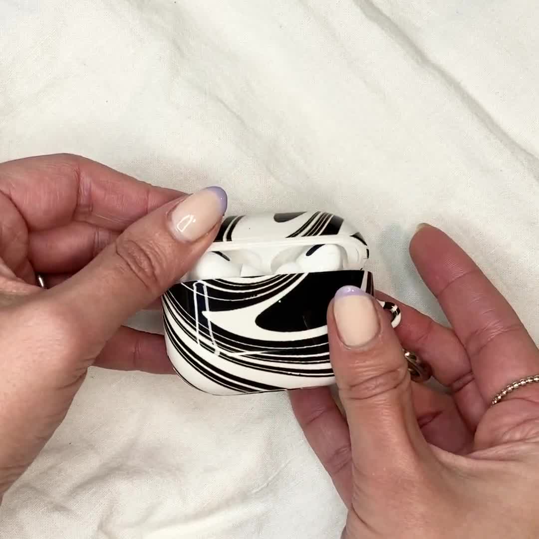 Black Leopard Print AirPod Case for Airpods Pro Hard Cover With