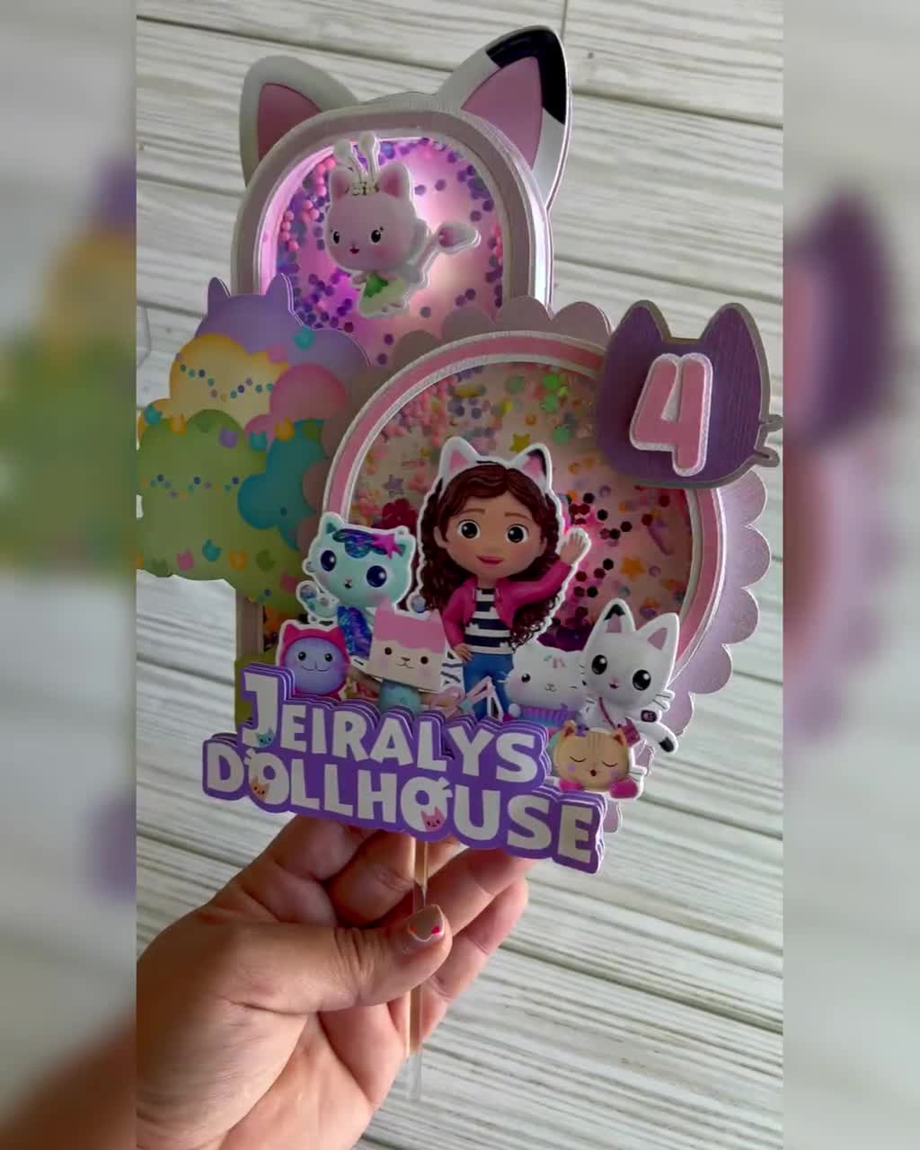 Gabby's Dollhouse Cake Topper / Gabby's Dollhouse Party Decoration /  Gabby's Dollhouse Party Supplies / Gabby's Dollhouse Birthday / 