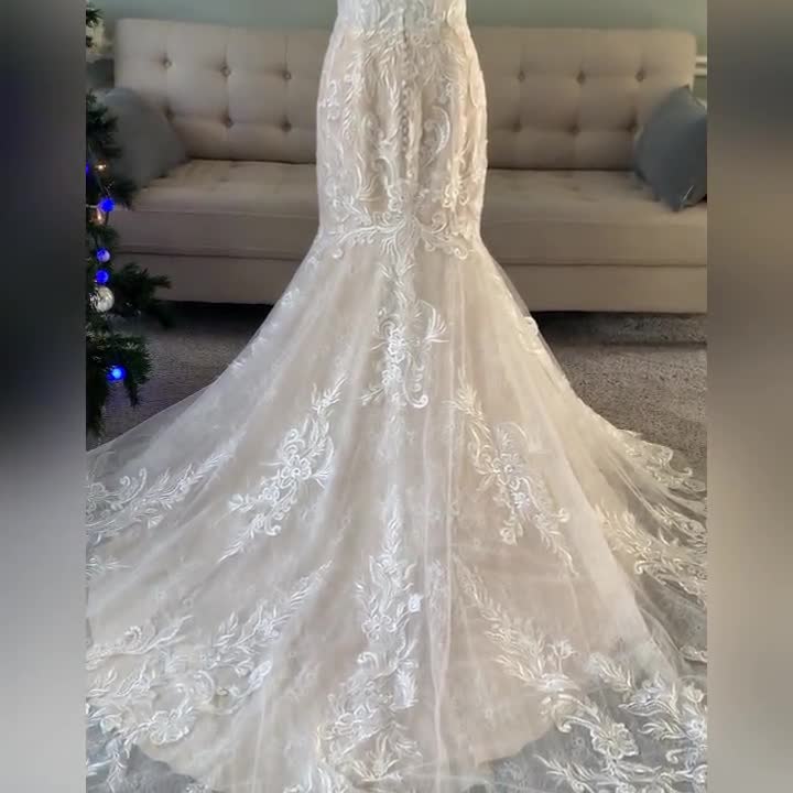 Simple Mermaid Wedding Dress Satin Wedding Dress Trumpet Wedding Dress off  the Shoulder Wedding Gown Elegant Wedding Dress Bride 