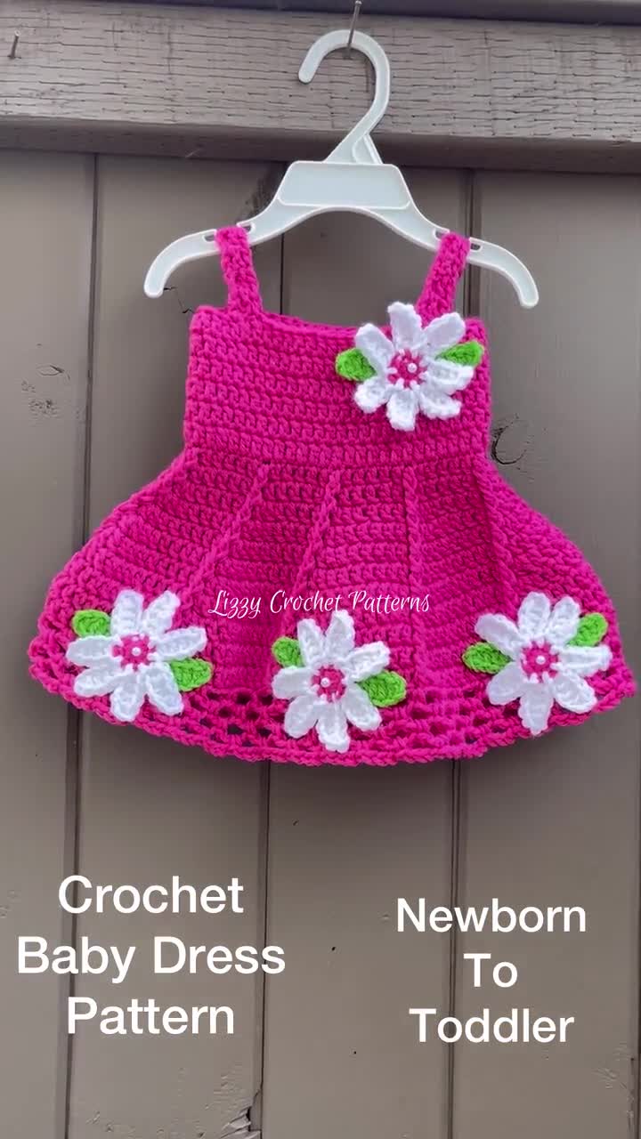 Crochet Easy Baby Dress With Flower - Crochet Ideas