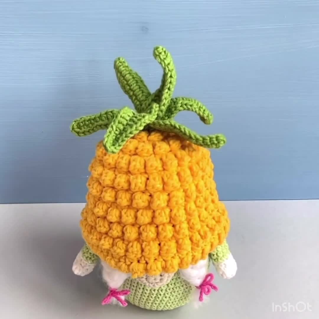 Jouet au crochet pour femme, ananas et fleur, décoration de