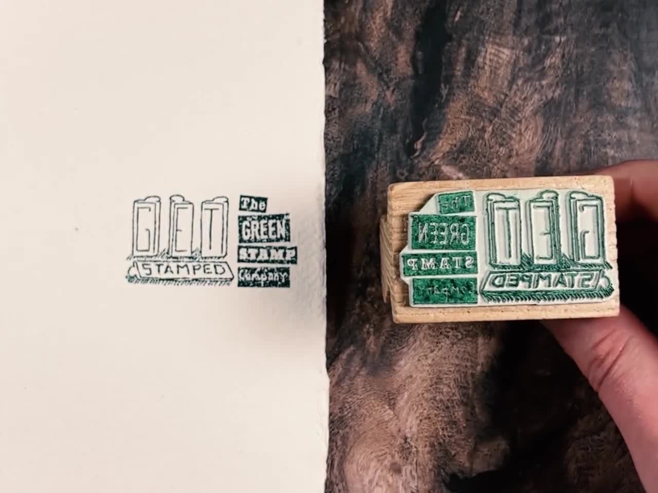 Personalised & Custom Stamps  Get Stamped - The Green Rubber Stamp Company