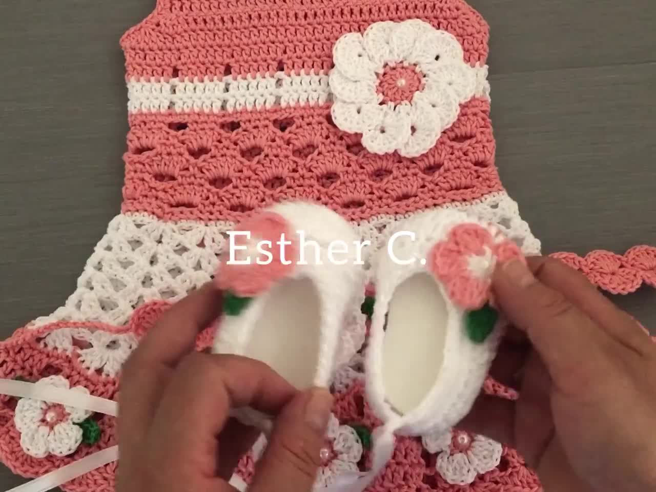 Crochet Shells and Lace Baby Dress PDF Pattern - All Crafts Channel