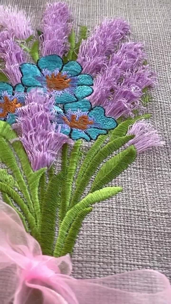 Plant Fringe Embroidery Acetate Fabric 【公式通販】