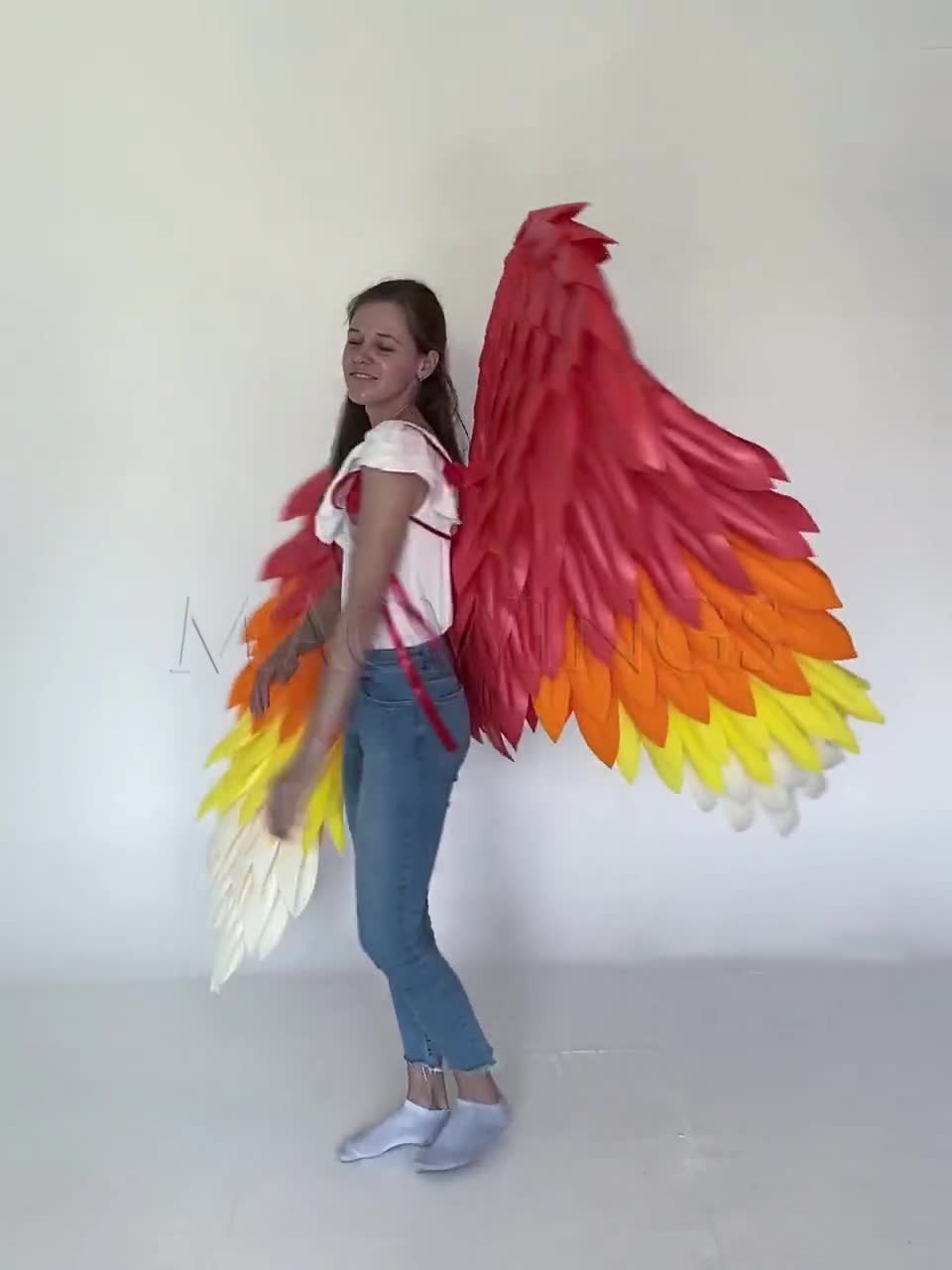 Large movable Phoenix Firebird Cosplay Costume wings/wings o