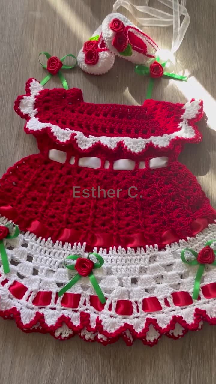 Crochet Baby Dress ( 0 to 12 years) - YouTube