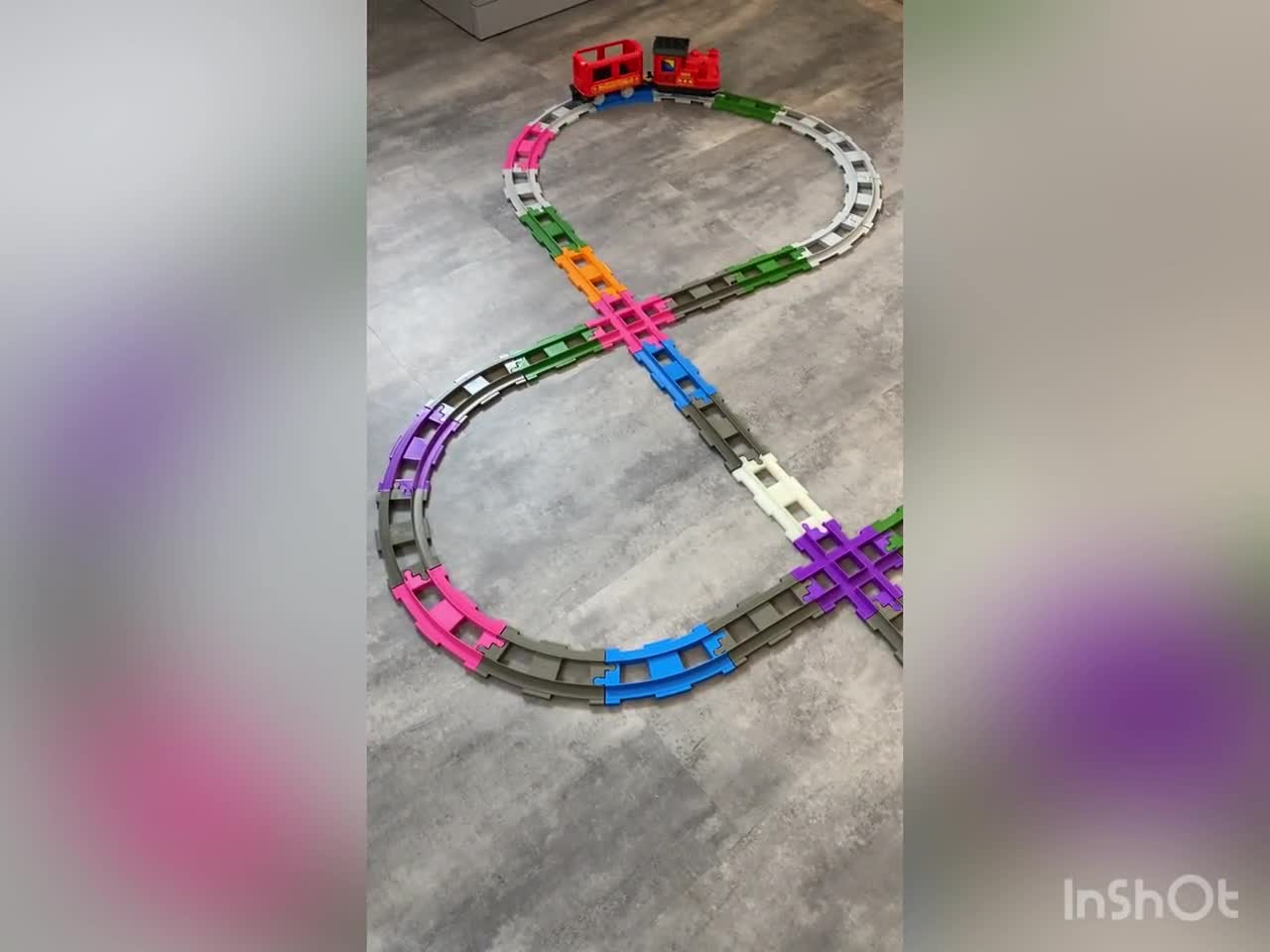 Hex intersection for railways (e.g. compatible with Lego Duplo) video poster