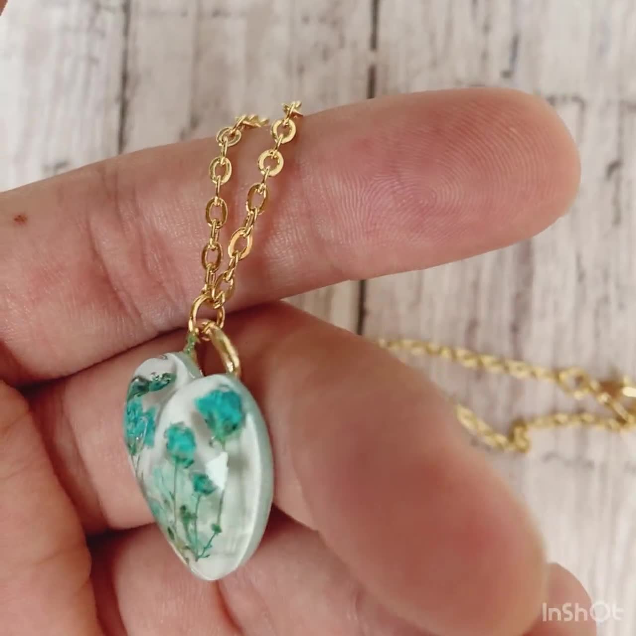 RAOING Flower Heart Pendant 【Texture】 Flower Heart