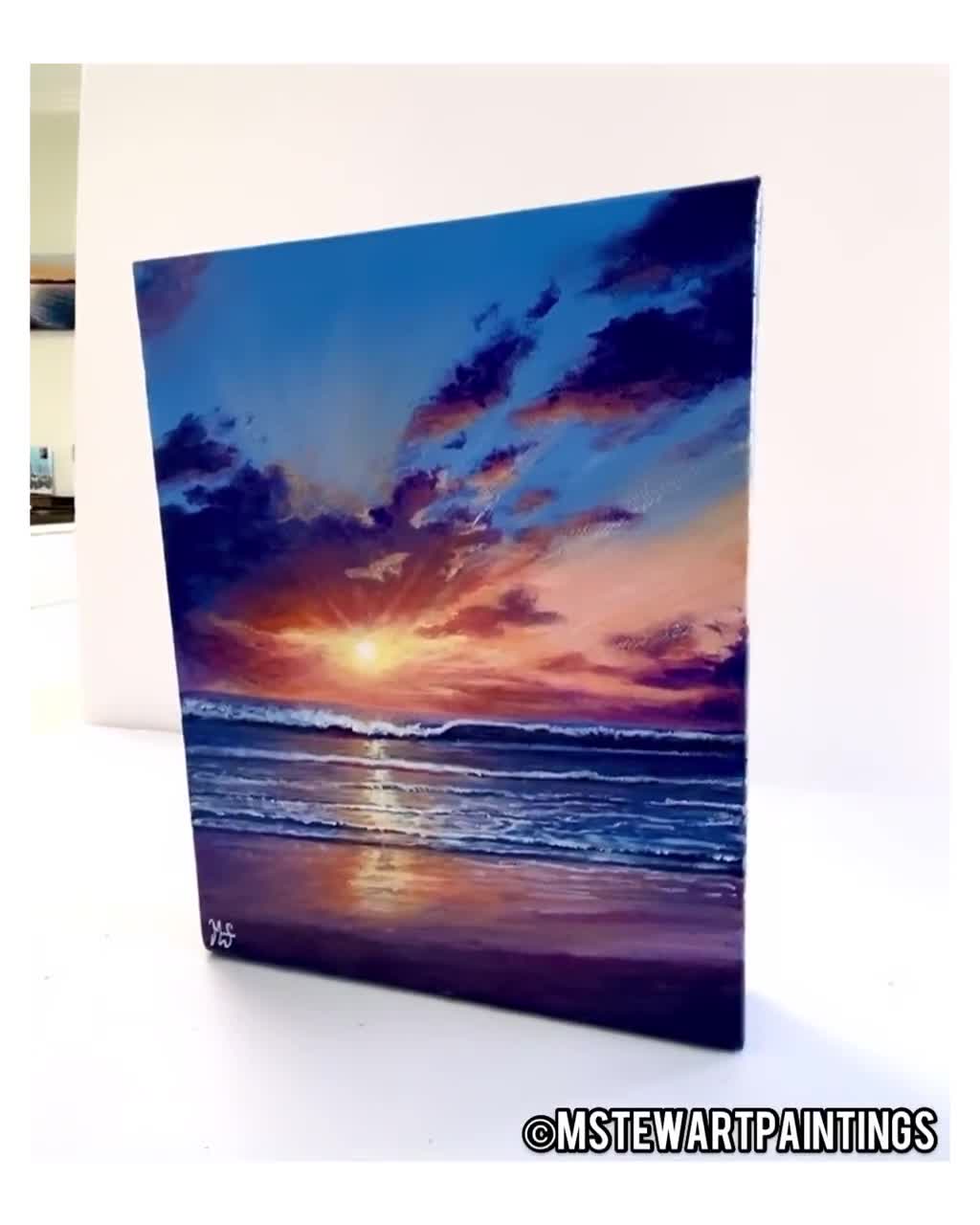 Sunset 4x4 Canvas Painting -  UK