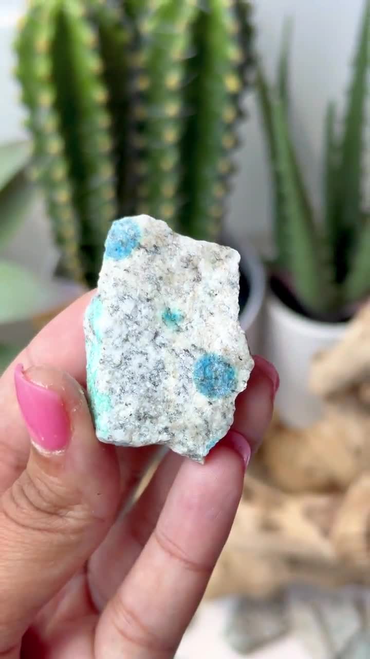 Raw K2 Stone: Azurite Granite Crystal for Third Eye Chakra - Etsy
