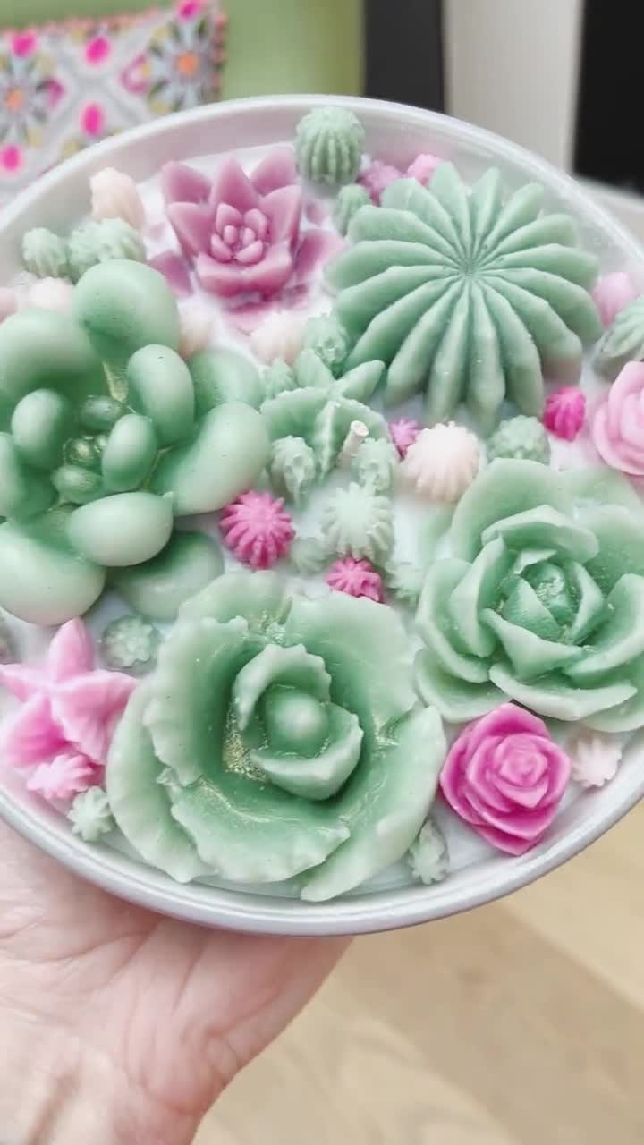 Candele profumate succulente bomboniere candele regali per gli ospiti  candele di Cactus Tealight di cera di soia decorazioni per la casa per  Fressia di nozze - AliExpress