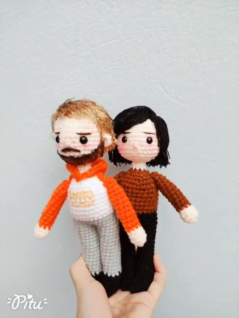 Custom Couple Doll Look Alike Doll Custom Crochet Doll -  Israel