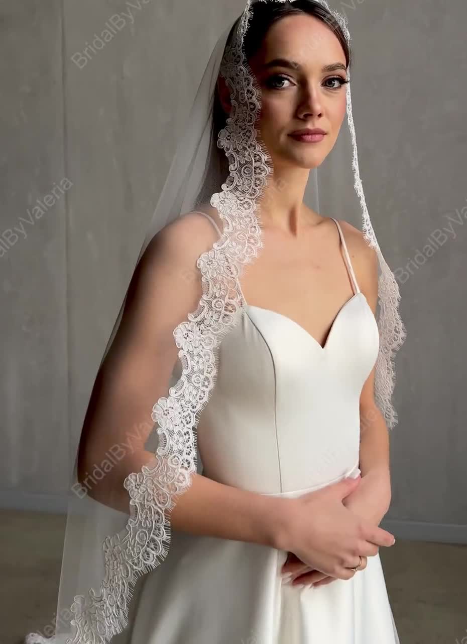 Bozidol Velo Triangolare Da Cappella - Mantilla Di Pizzo
