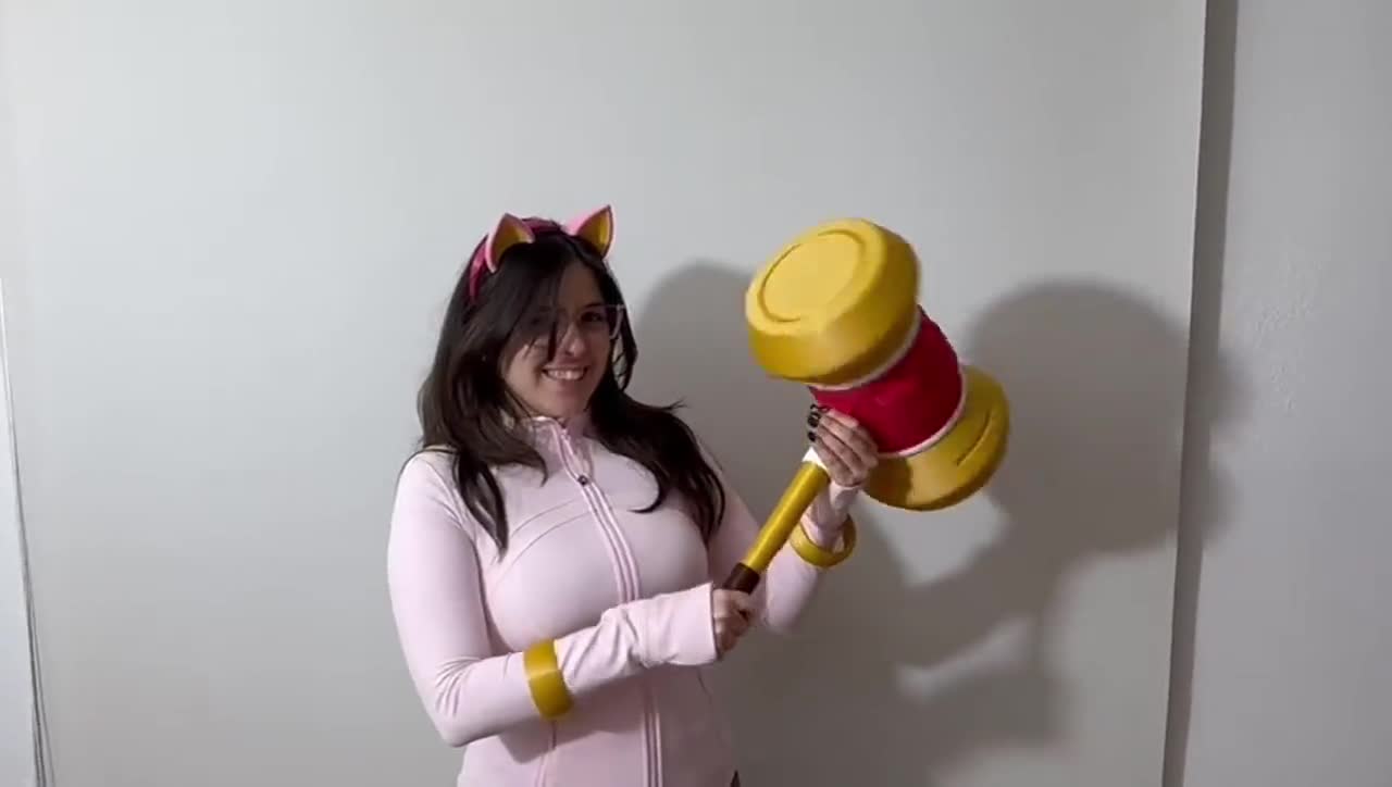 Amy Rose's hammer from Sonic 3D printed, improved version Amy Rose's hammer from Sonic 3D printed, improved version