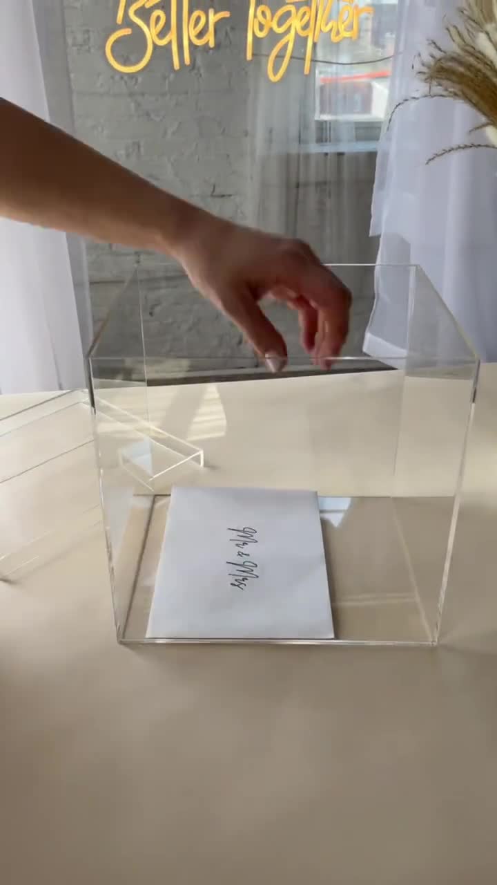 DTOWER Wedding Card Box Elegant DIY Card Reusable Personalized