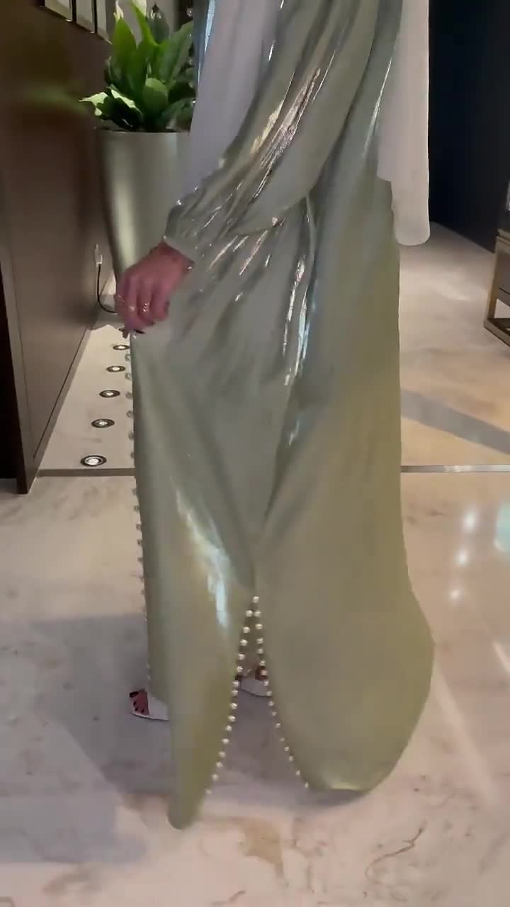 Mujer marroquí kaftan, Vestido bordado para mujeres, Cómodo vestido Abaya -   México