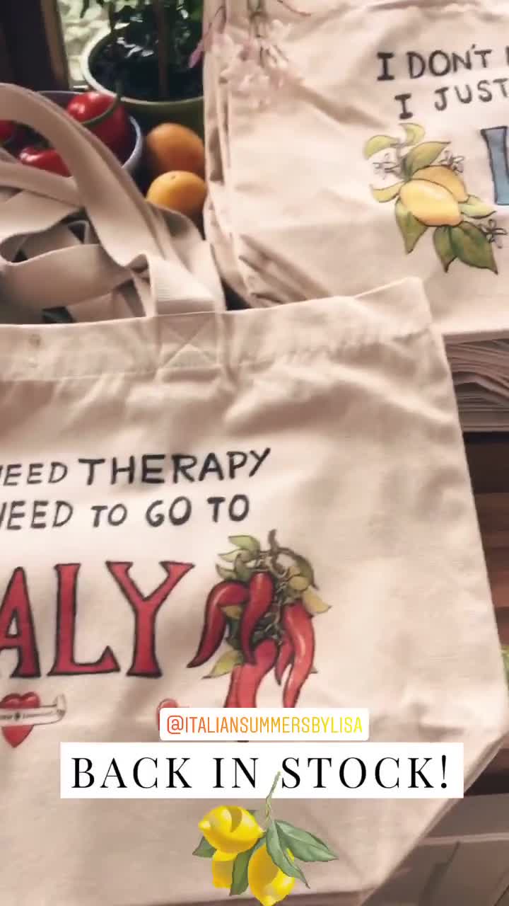 Italy Tote Bag - I Don't Need Therapy I just need to go to ITALY