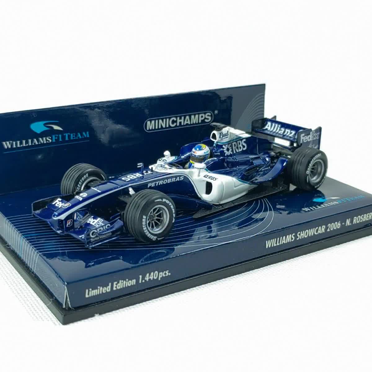 1:43 Williams Cosworth Showcar 2006 No10 Nico Rosberg Diecast