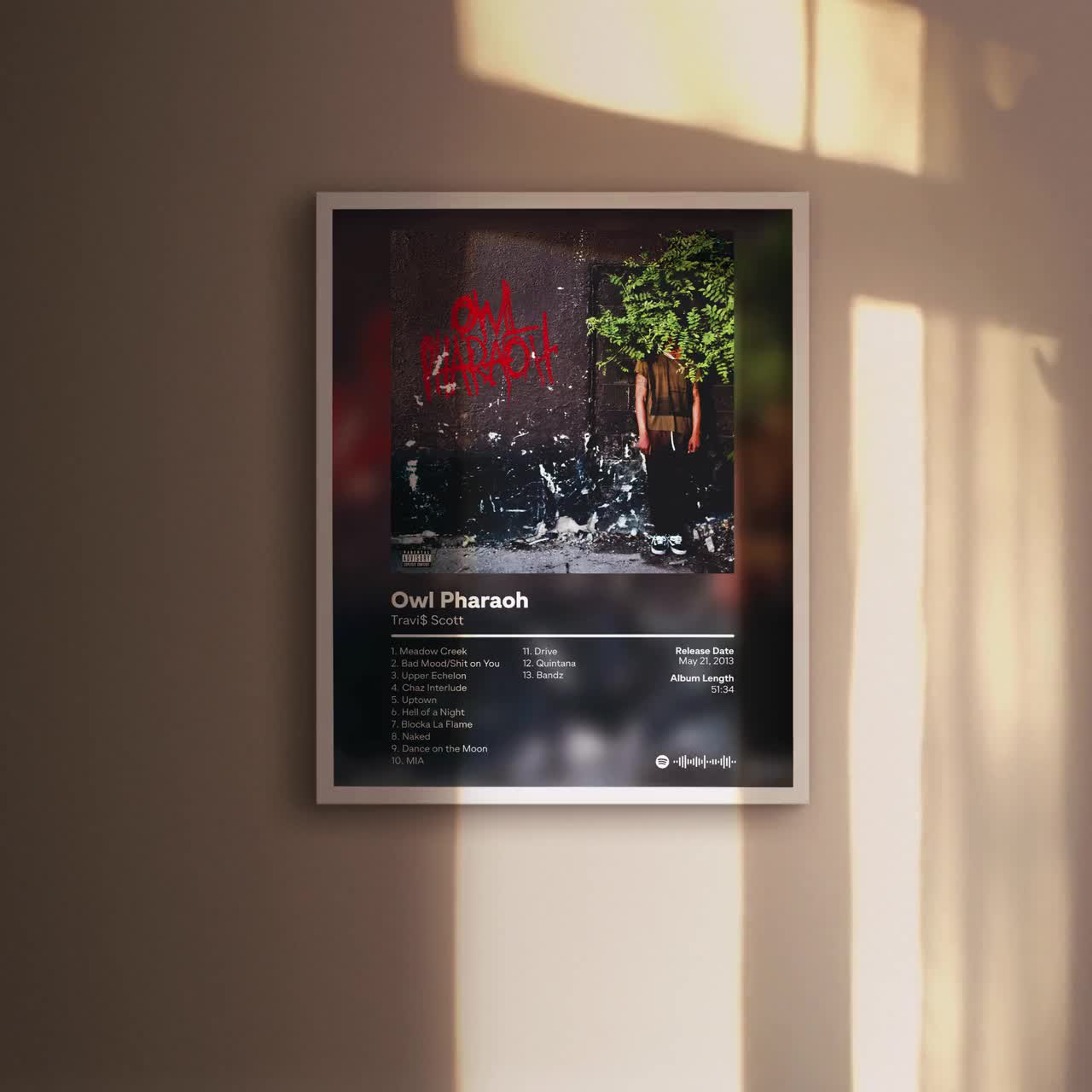 Travis Scott Owl Pharaoh Custom Album Cover Travis Scott Poster Hip Hop  Wall Art Custom Album Poster Hip Hop Album Cover -  UK