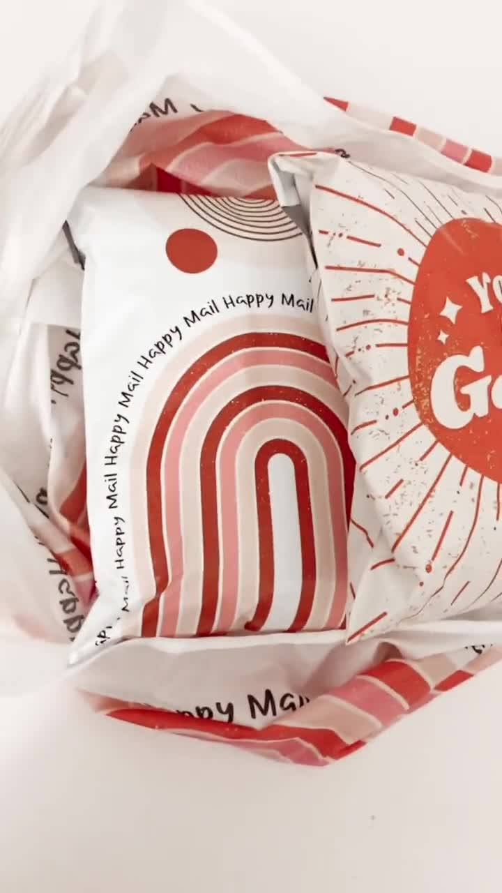 50Pcs 10 X 13in Christmas Poly Bubble Mailers Classic Santa Claus - View #11