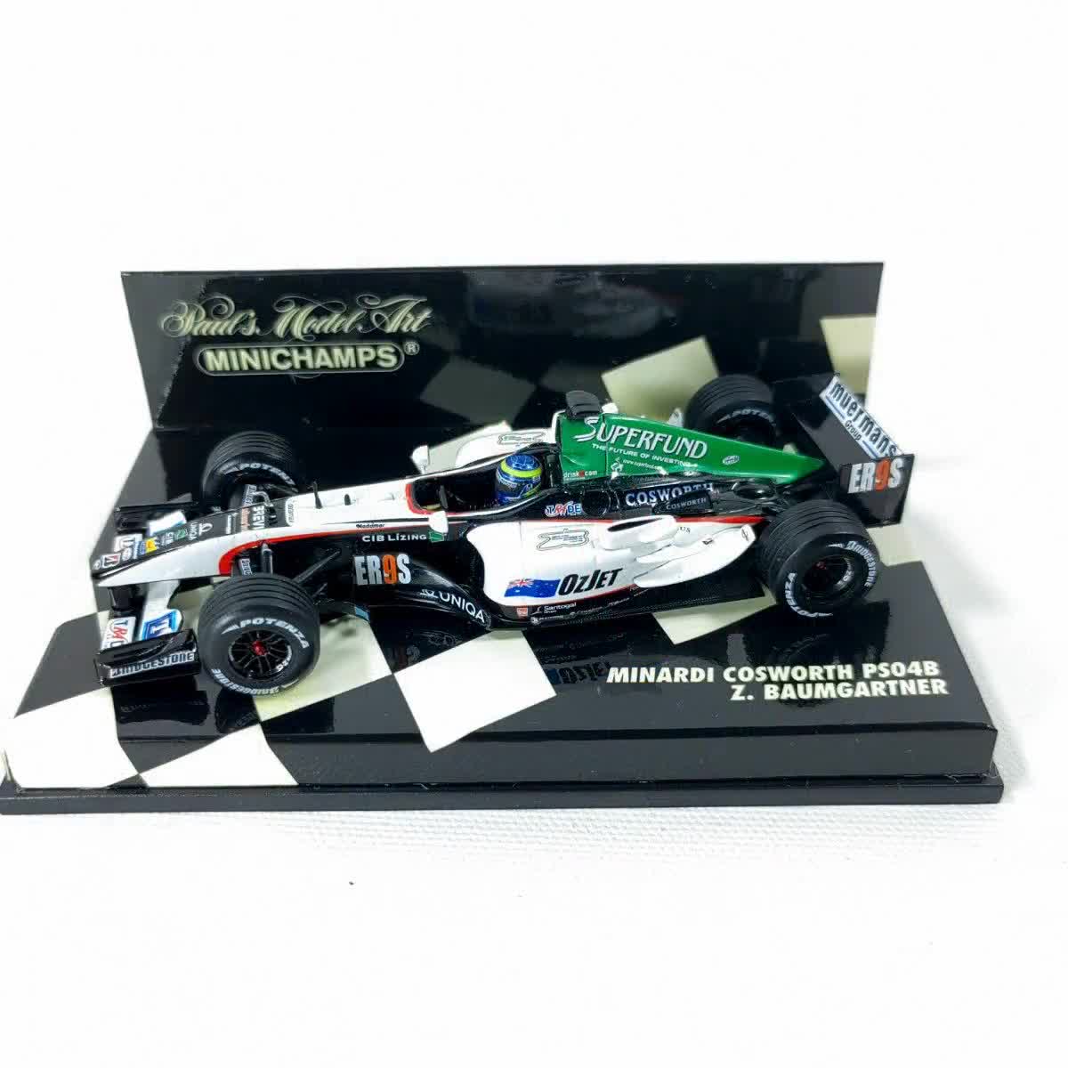 Miniature Métal Minichamps Occasion Minardi Cosworth PS04B Zsolt Baumgartner 2004 Minichamps 1/43 - Neuve Avec Boîte Collection F1 Miniature Avec Boîte