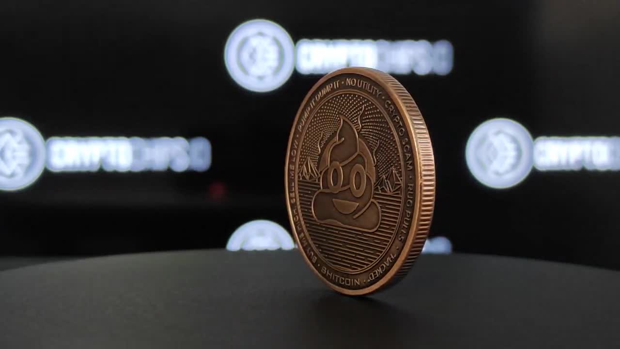 Shitcoin (SHIT) Physical Cryptocurrency Coin by Cryptochips | Poopy Brown  Edition | Collectable Crypto You Can HODL | Gift For Him