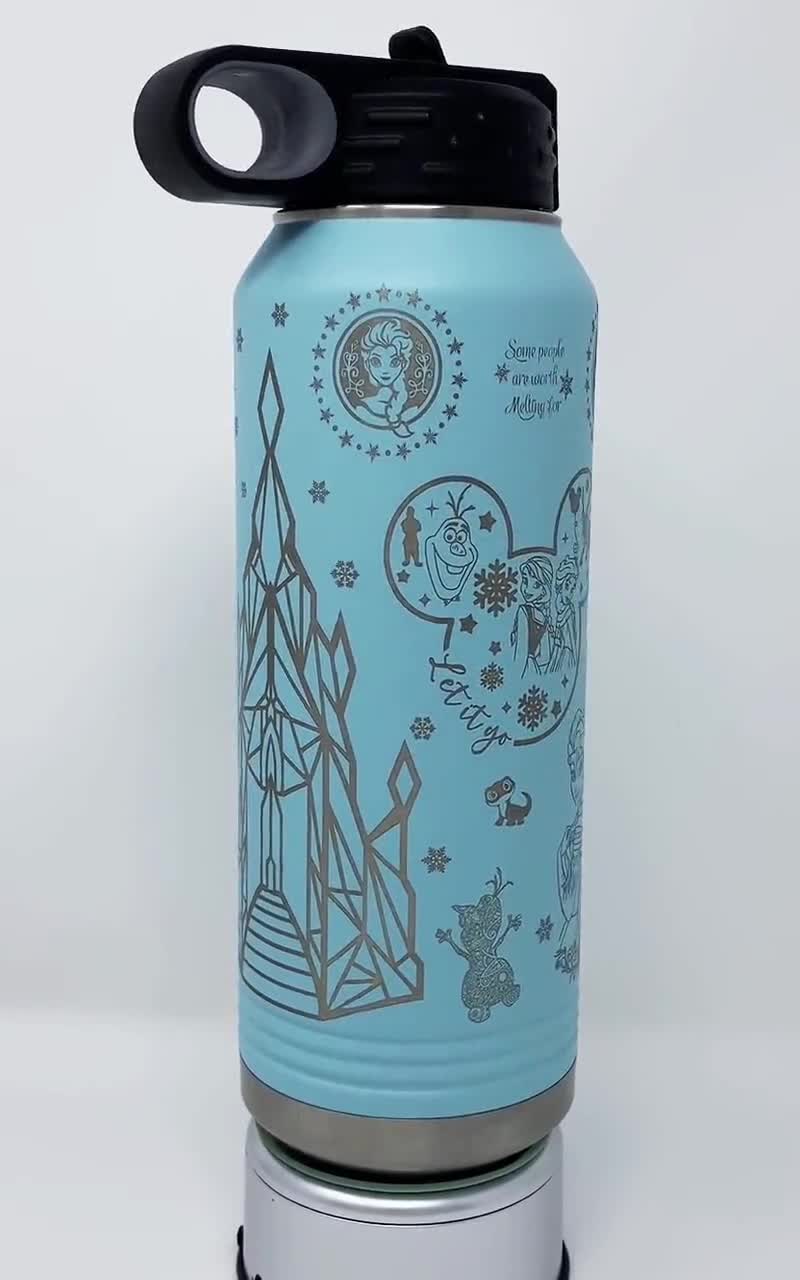 Frozen Custom 20 Oz, 32 Oz. or 40 Oz. Custom Water Bottle 