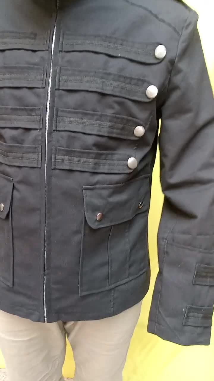 Chaqueta militar de estilo Vintage hecha a mano para hombre, chaqueta  militar Steampunk de estilo gótico Vintage -  España