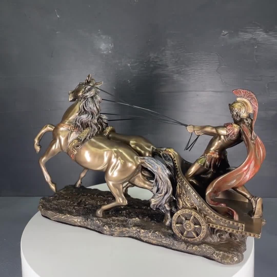 彫刻・オブジェ Roman chariot Amazon.com: LQX Statue Chariot Statue Sculpture, Roman Chariot