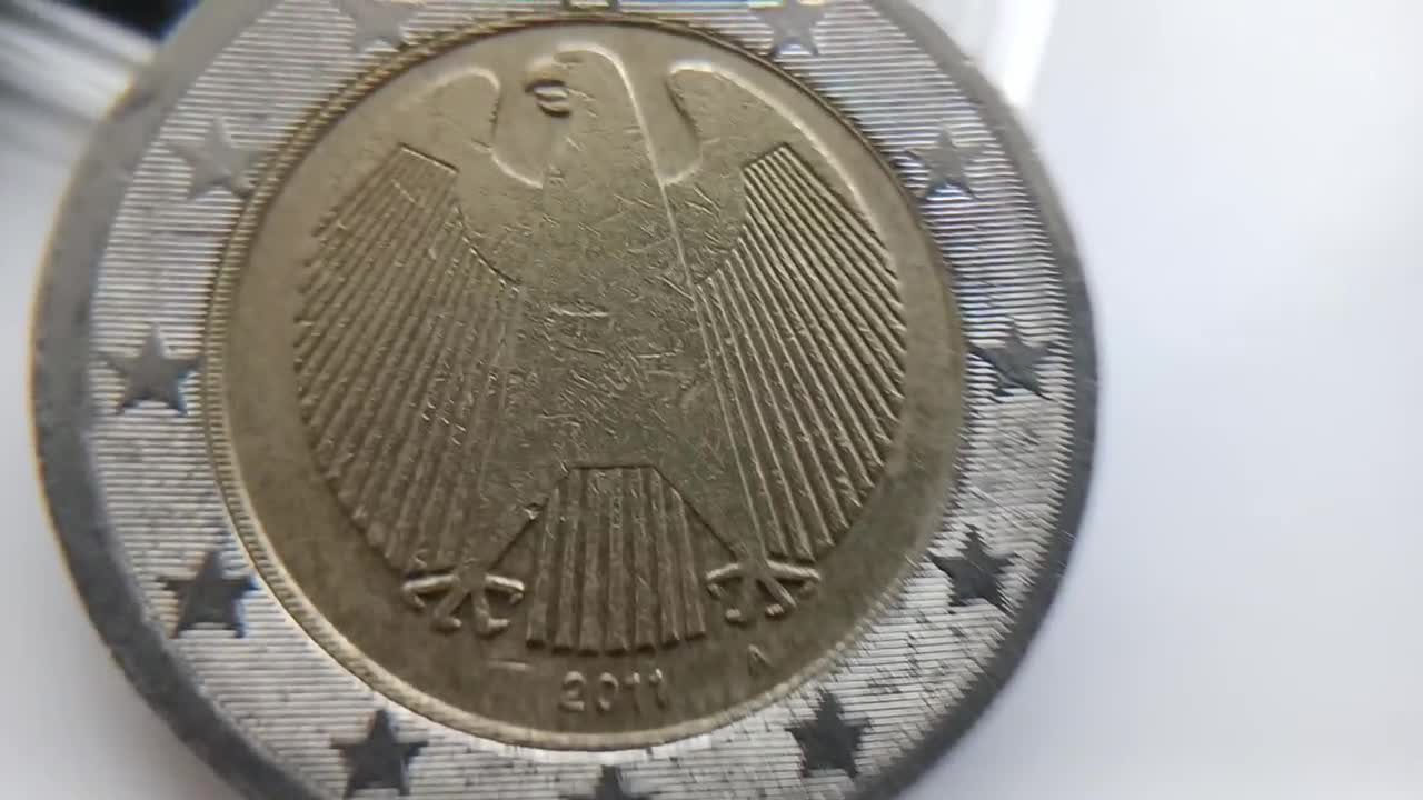 2 Euro 2011 Germany Rare Coin With Different Mint Errors 