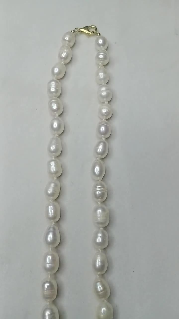 Genuine White South Sea Pearl Strand / Natural Color Seawater Pearl Necklace  / 11 13.2mm Pearls / Choose Your Clasp F732 -  Canada