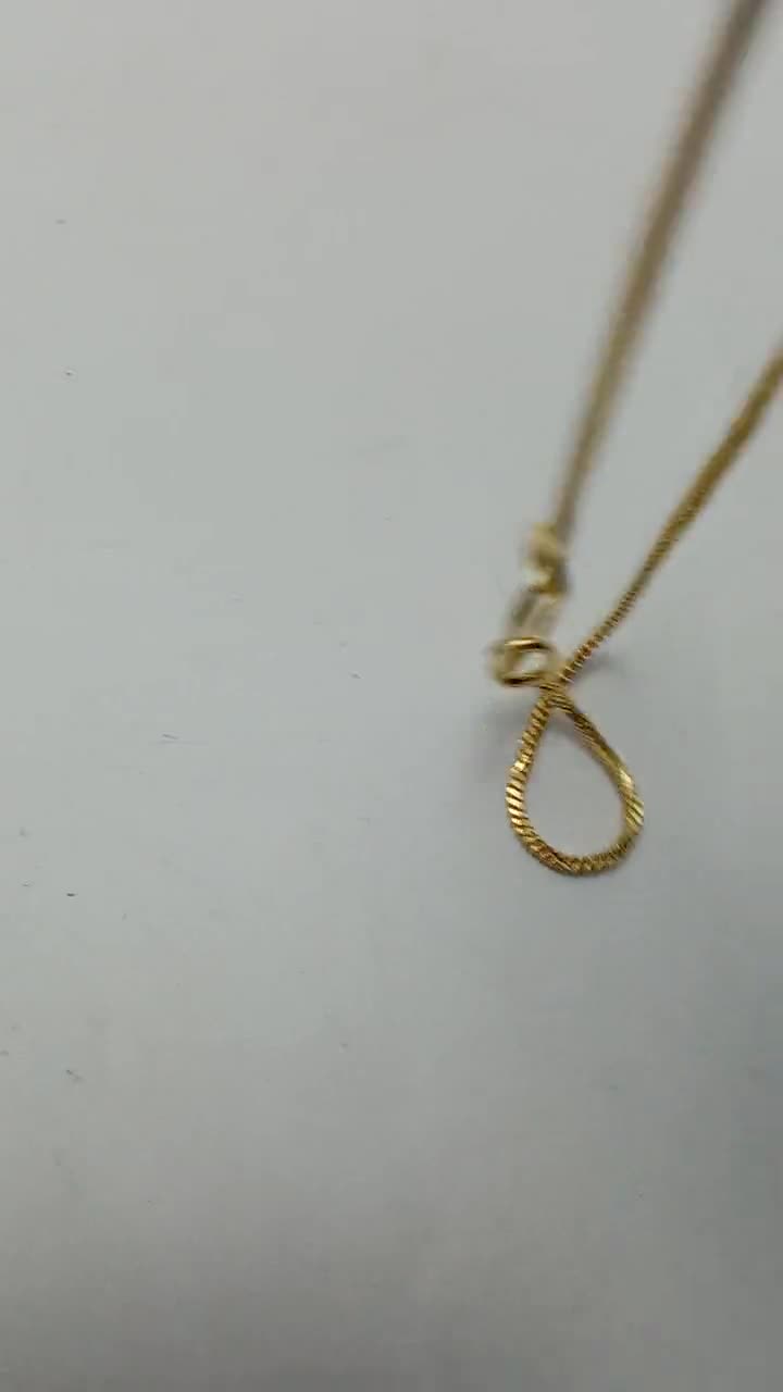 22K Solid Yellow Gold Foxtail Chain Necklace,gold Filled 22K Solid Yellow Gold Foxtail Chain Necklace,gold Filled