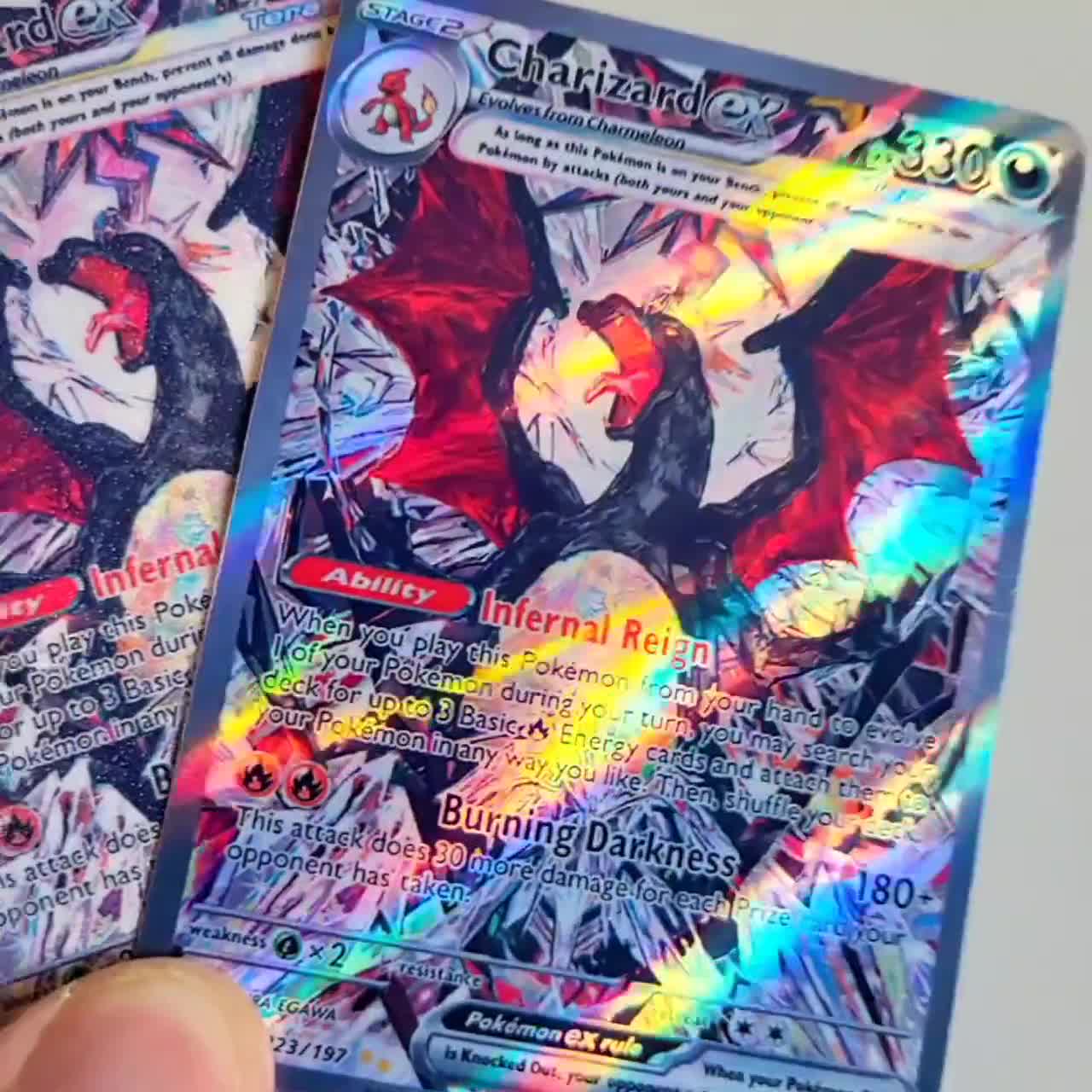 art] OC, custom Shiny Charizard, Gengar & Mimikyu card for SezShop :  r/ShinyPokemon