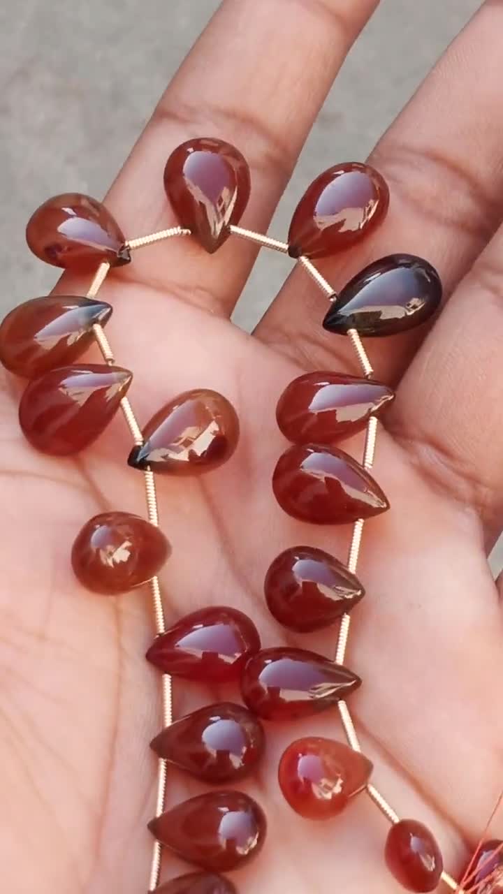 4/6/8/10mm Round Stone Red Jade Beads for Jewelry Making Bracelet 