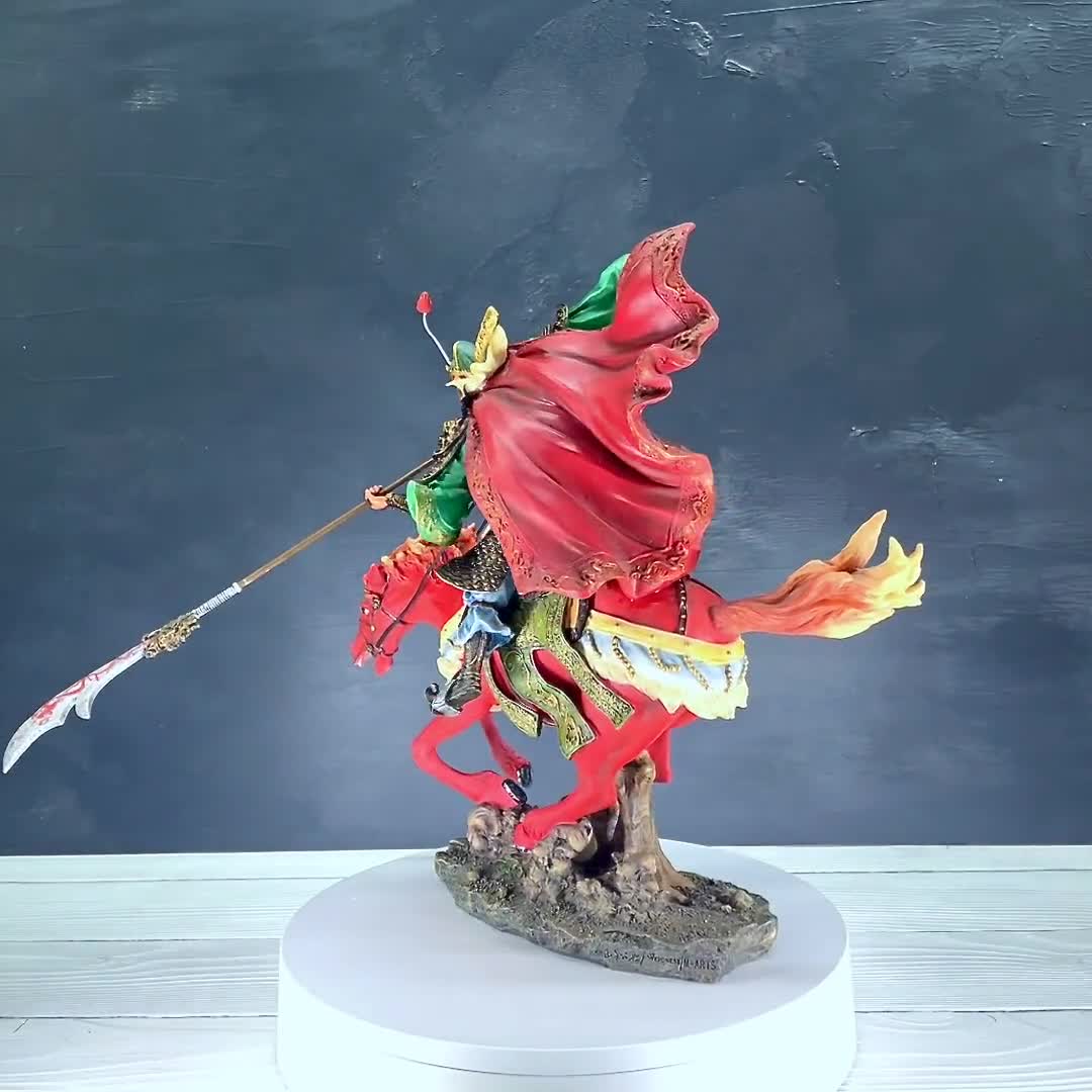 Guan Yu Zisha Statue, 關羽, Romance of the Three Kingdoms Figurine