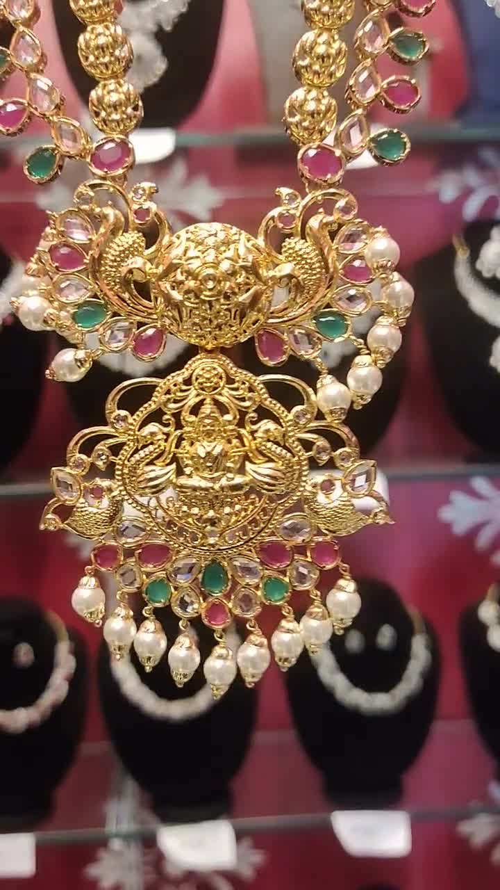 Uncut Diamond Laxmi Haram by Asp Fashion Jewellery