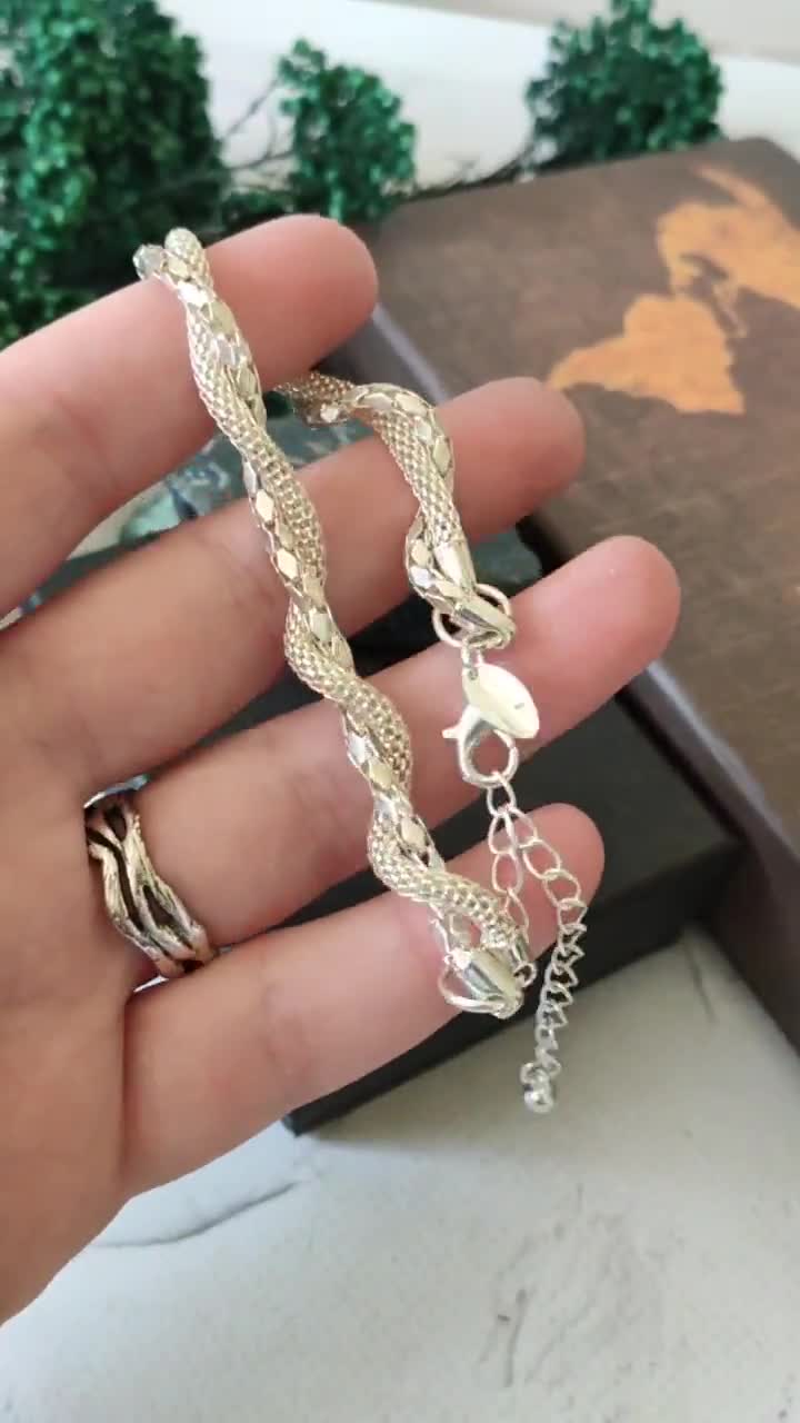 Vintage LBVYR Signed Bracelet, Silver Tone Mesh Chain Vintage LBVYR Signed Bracelet, Silver Tone Mesh Chain