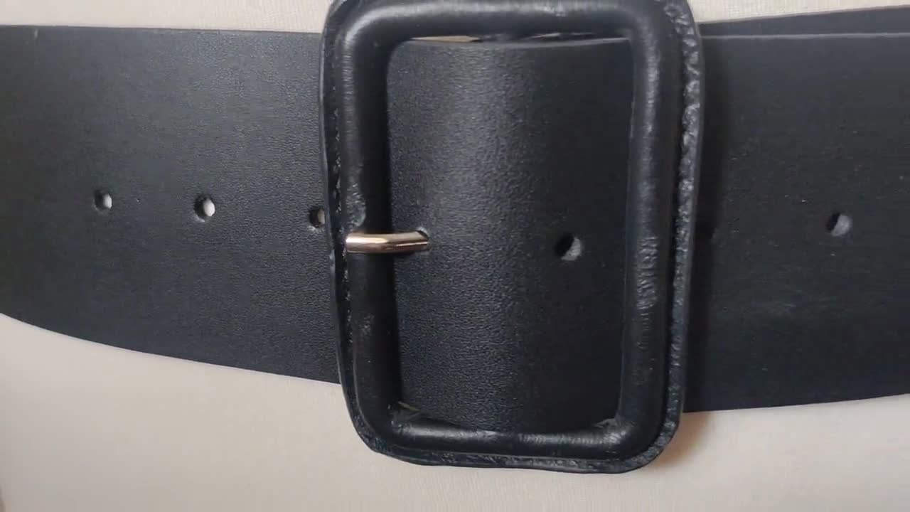 Zign Wide Leather Belt Perfect Condition - Etsy