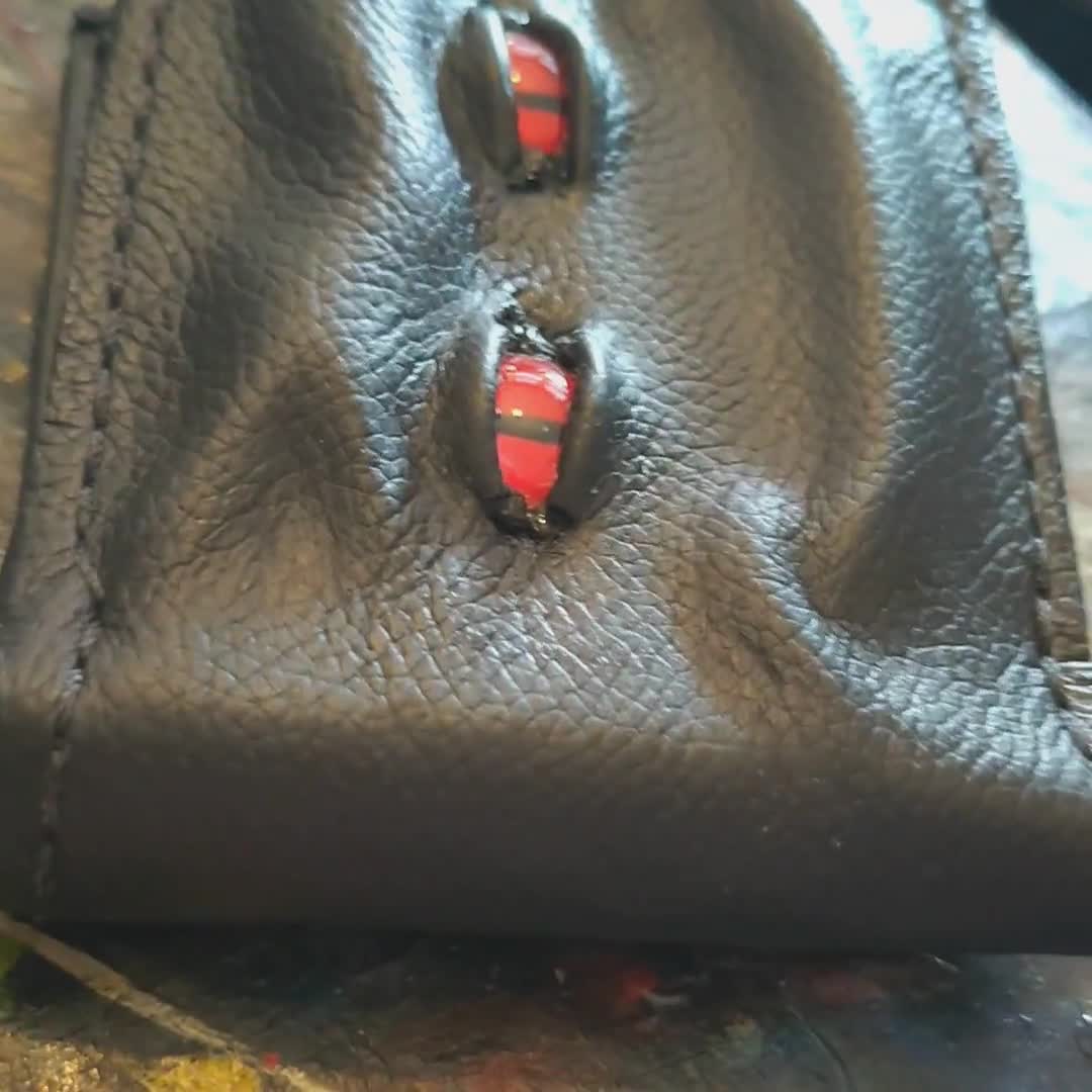 Malicious Schmuggle Leather Wallet - Monster Face - Enderman