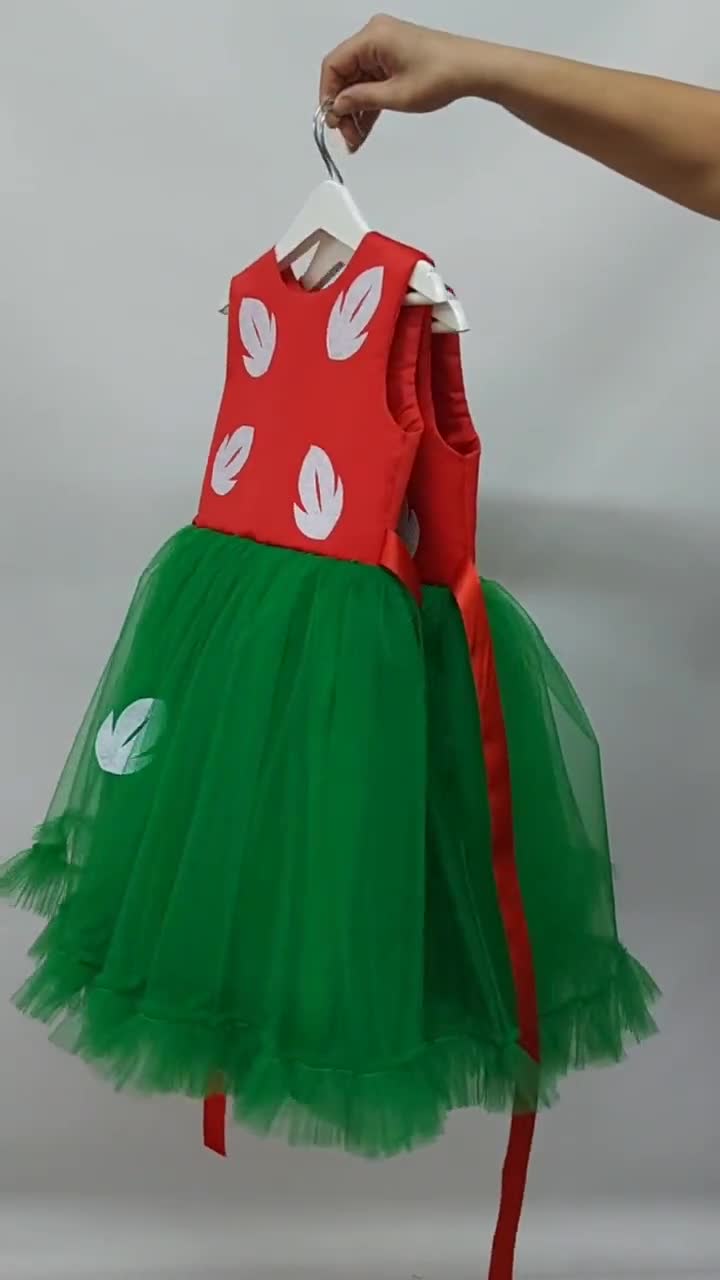 open lace back dress Girls Red Princess Leaf Lilo Dress Short Sleeve Hawaiian Costume for Girls  Birthday Outfit Halloween Party Wear, 2-3T (100) : Clothing, Shoes &  Jewelry