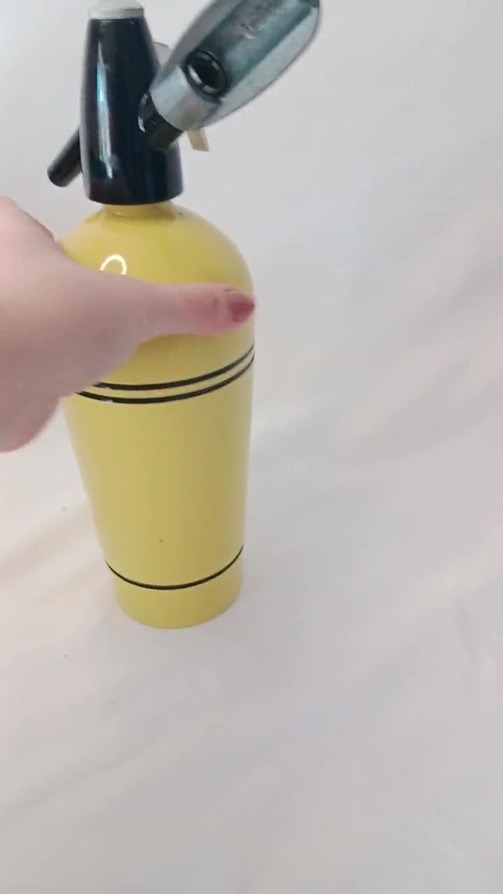 TANCHJIM SODA 中古 Vintage 1960s Heimsyphon Soda Dispenser, Yellow & Black, Mid