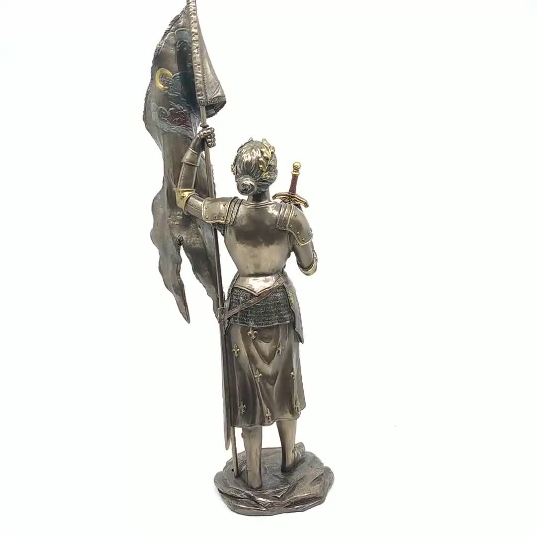 ジャンヌ・ダルク像 – ブロンズ仕上げのフランスのヒロイン彫刻 - Etsy
