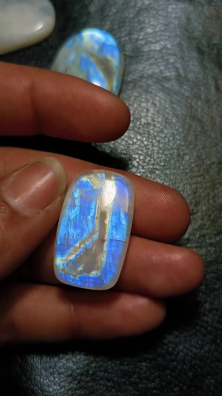 長方形サイズ 30x20x6 MM 42 CT ムーンストーン ジェムストーン! 天然