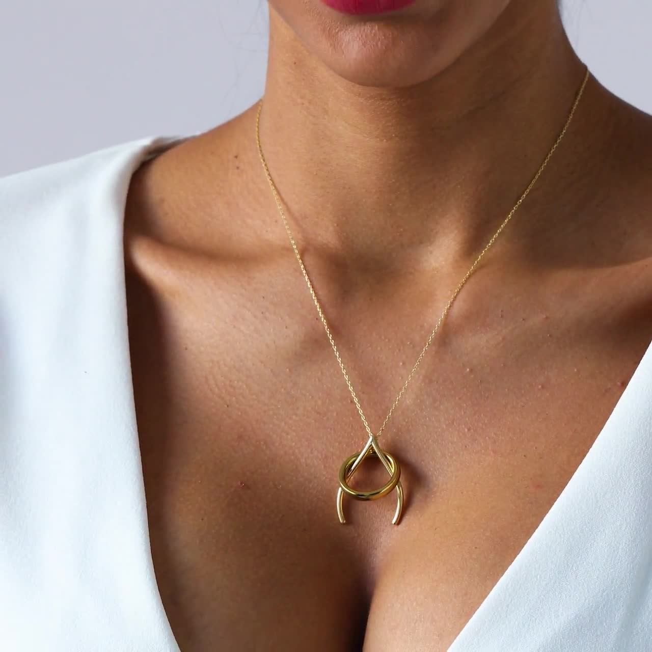 AGOUZI Ring Holder Necklace, 14k Gold/Silver Plated Ring Keeper Necklace,Engagement  Ring Holder Pendant Necklace for Women & Men Girls(U-Shape Gold) |  Amazon.com