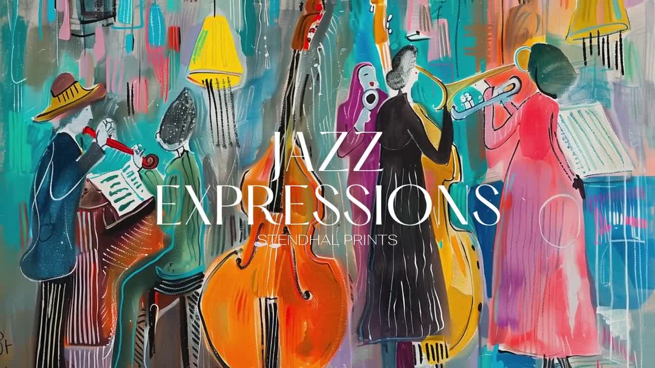 Colorful Musician Ensemble Digital Art | 