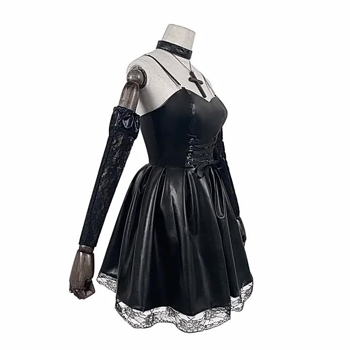 Anime Maou-Sama Retry Aku Cosplay Costume Halloween Carnival Party Woman  Gothic Lolita Dress + Shorts + Necklace 3-Piece Set,White,M: Buy Online at  Best Price in UAE 