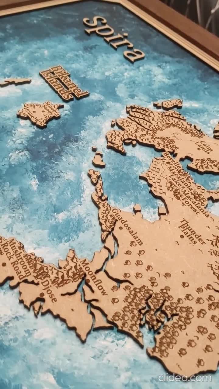 Puzzle mapa de España hecho a mano de madera. Regalo original! 