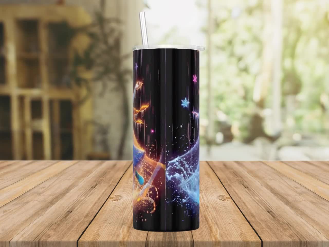 2 PNG Elsa and Anna Frozen Tumbler Wrap PNG, 20 oz Watercolor Splash Digital Design - High Resolution - Instant Digital PNG Download video poster