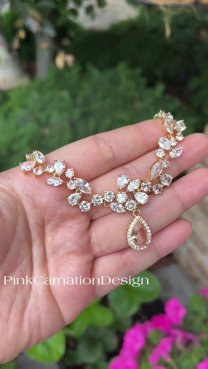 Champagne Bracelet gold Bracelet crystal Bracelet bridal -  Sweden